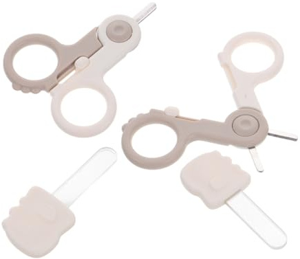 YARNOW 1 Juego De Cortaúñas Para Bebés Cortaúñas Para Pequeños Cortaúñas Para Bebés Pulidor De Uñas Para Bebés Artículos Esenciales Para Bebés Tijeras Para Uñas Para Bebés Lima De