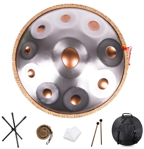 Handpan Drum Steel Handpan für Anfänger und Meditation, inklusive weicher Tasche für einfachen Transport und Schutz