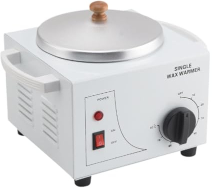 perfeclan Wachswärmer-Maschine, elektrischer Wachserhitzer, Schönheitssalon, stabiler Schmelztiegel, einstellbare Temperatur zur Haarentfernung, für EU-Adapter