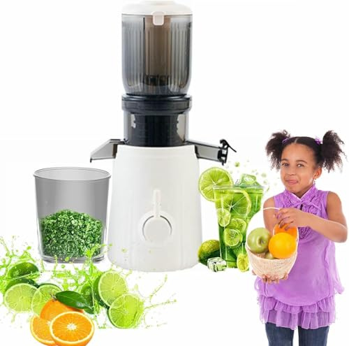 1.2L Juicer Di Masacadura Lenta 200W - Estrattore Di Succo Stampa A Freddo Per Frutta E Verdura Intere, Rampa Di 110 Mm Di Larghezza - Facile Da Pulire, Espulsione Della Polpa Automatica, Operazione