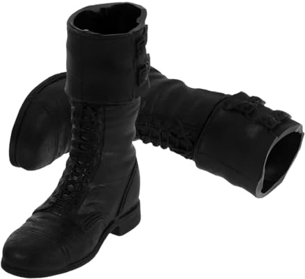 ibasenice Mini Militärstövlar för Actionfigurer Realistiska Långa Dockskor för Bjd Dockkläder och Samlarutrustning