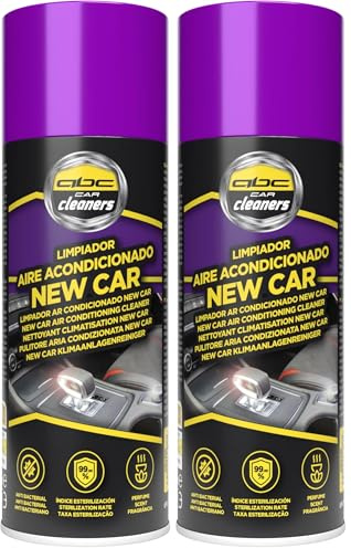 Abc Car Cleaners Detergente per il sistema di condizionamento dell'aria dell'auto Aroma new car. Antibatterico con un tasso di sterilizzazione del 99%. Aroma fresco, piacevole e duraturo per l'estate.