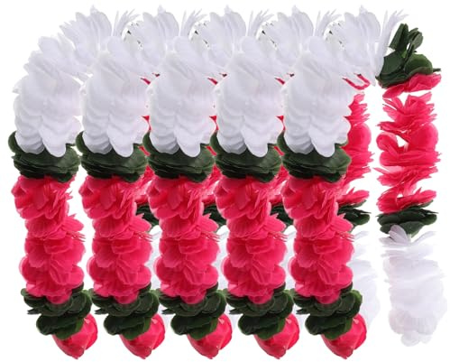 ibasenice 5pcs Artificial Jasmine Flower Garland Vines for Home Decor and Weddings, Fade Resistant Plastic Flower Garland with Flexible Combination for Wall Hanging and Arch Decoration
