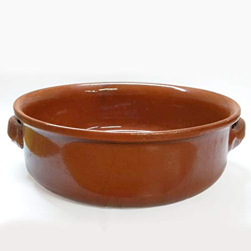 artigianale Tegame Ciotola Alta in Terracotta Diametro 28cm h9cm per sughi zuppe minestroni