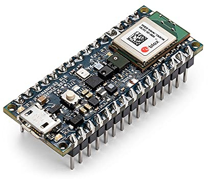 Arduino Nano 33 BLE Sense Rev2 with Headers [ABX00070] - Placa compacta con sensores Integrados (Movimiento, Temperatura, presión) y Bluetooth LE, Ideal para proyectos IoT y Aplicaciones conectadas