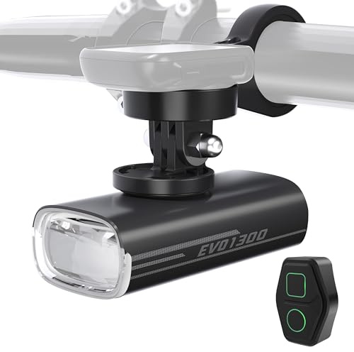 Magicshine EVO 1300 Upside-Down Mounted Bike Light 1300 Lumens Bicycle Headlight with Remote Control, Type-C and Smart Sensor Waterproof Bike Front Light for Commuter Cyclists…