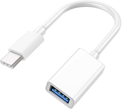 USB-C to USB Adapter for iPhone 15 Pro Max MacBook Pro Air 2023 iMac iPad Mini Pro, Apple MFi Certified USB OTG Cable Converter Support Camera, Card Reader, USB Flash Drive, MIDI Keyboard (White)