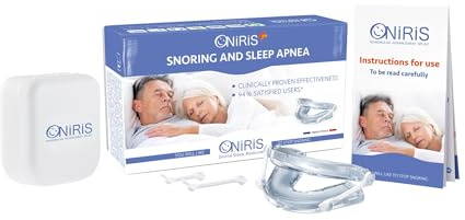 ONIRIS + - Anti-snoring Device - Clinically Proven for Sleep Apnoea - Made in France – Sleep aid - Mandibular advancement Device - Address the Root Causes of Poor Sleep