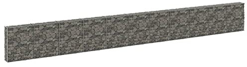 LAPOOH Gabbione con Copertura in Acciaio Zincato 900x30x100 cm,Gabbione con Copertura,Gabbione per Sassi,Gabbione Rete Metallica-147817