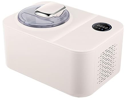 DISHENGZHEN Automatic Ice Cream Maker with Compressor, 1.2 Quart Soft Serve Ice Cream Machine with LCD Display & Timer, Electric Sorbet Maker, Keep Cold in 10 Mins