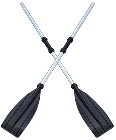 Remos para lancha de remo, paletas ligeras para barco, 2 remos de aleación de aluminio, kayaks, lancha de goma con remo grueso, paletas de agua, canoa, kayak, bote para adultos, remo de deportes