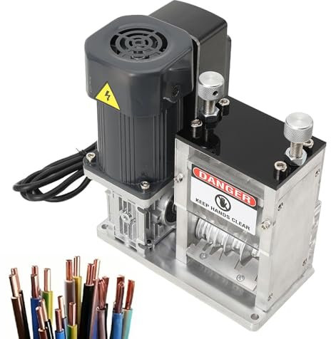 Máquina peladora de cables automática for cables de cobre de 0,06 a 1,2, herramienta peladora de cables portátil for cables desechados, peladora de cables for bricolaje, mejoras en el hogar y recicl