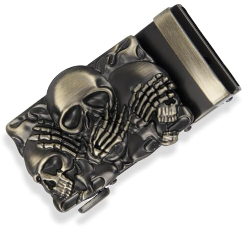 Glamexx24 Gürtelschnalle Herren Gürtel Ersatzschnalle Ratsche Automatik Gürtelschnalle Gürtel Zubehör Geeignet für Breite 35 mm Gürtel