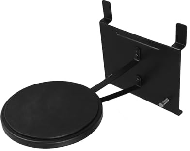 BESTonZON Doppel Bassdrum Fußpedal Übungspad aus Stahl Gedämpftes Bassdrum Kickpad mit Beschichtung Leichtes Tragbares Übungs Drumpad für Schlagzeuger Zufällige Farbe