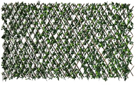 Nearly Natural 40in x 80in Artificial Gardenia Privacy Fence Screen - UV Resistant, Expandable Faux Hedge for Indoor and Outdoor Use, Easy Installation, Lifelike Greenery for Garden, Patio Decor