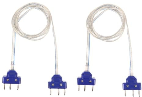 Kisangel 2St Degenhandlinie Zaunfolienschnur Fechtbrustschutz Zaunfolienkabel Kabel für Folie Stecker Fechtmaskenschnur Fechten Zubehör Draht für Folie Handdraht Rostfreier Stahl Blue