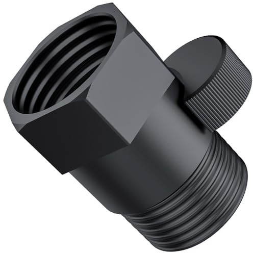 MAYYAYA Ganzmetall Duschkopf Durchflussregelventil G1/2 Messing | Metallhebel, G1/2, universelle Passform, auslaufsicherer Keramikkern, verstellbarer Durchfluss, spart Wasser, für Duschen