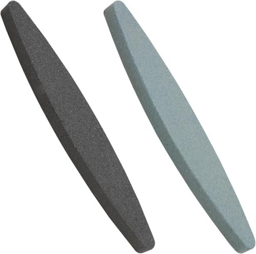 Cxxtkcxxlc 2 pezzi affilatura falci, grana 180 & 240, pietra affilare coltelli, carburo silicio Whetstone