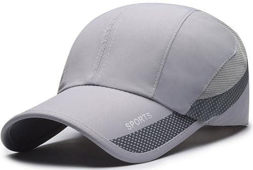 Malaxlx Schnelltrocknende Baseballcap für Herren und Damen, UPF 50+ Sonnenschutz, Verstellbare Sportmütze für Laufen, Wandern, Outdoor