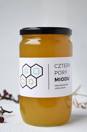 Dreier Honig-Set 3kg mit Raps-, Honigtau- und Lindenblütenhonig 3x1kg - Naturbelassen & Roh vom Imker - Polnischer Rohhonig - Hoher Mineralstoffgehalt - 100% natürlich