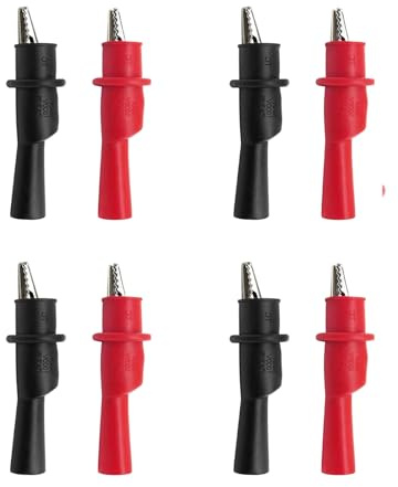 2 Pack Morsetti A Coccodrillo Per Puntali, Morsetto Test Cocco-drillo Alligatore Tester Multimetro - Morsetto Elettrico A Coccodrillo, Per Lavori Di Test Elettrici Di Laboratorio