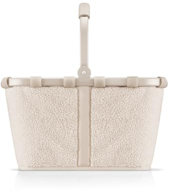 reisenthel carrybag teddy sand – Stabiler Einkaufskorb mit viel Stauraum und praktischer Innentasche – Elegantes und wasserabweisendes Design