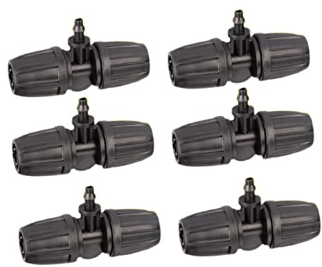 EPIGEIST 50pezzi Connettori Per Tubo Giardino Raccordi Diritti Per Irrigazione Orticola Adattatori Per Tubi Microirrigazione Plastica Resistente Facili Da Installare Compatibili Con Sistemi