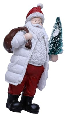 WHKM Statua di Babbo Natale Figurine decorative di Natale per feste di festa decorazioni per la casa Figurine Figure Decorazioni Babbo Natale Figurine