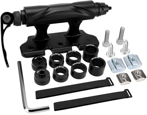 Support pour Fourche de Vélo, Support Velo Voiture, Porte-Vélos à Dégagement Rapide, Support Velo Voiture Toit en Alliage d'Aluminium, Fourche de Vélo pour 5/12/15x100mm 15x110mm