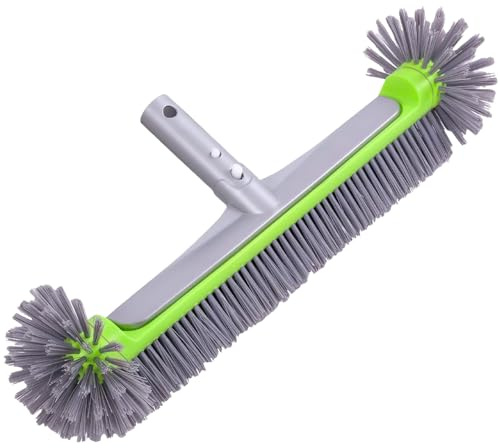 Brosse Piscine Professionnelle 45° - Balai Piscine Brosse Extra Large pour Fond Et Parois, Brosse Piscine Liner Compatible Manche Telescopique Piscine.