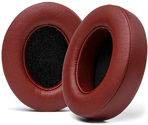 WC PadZ Studio 2 & 3 - Ear Pads for Beats Studio 2, 3 Wired & Wireless | Made by Wicked Cushions | Does NOT Fit Beats Solo (B0501, B0500). PU Leather, Enhanced Foam & Stronger Adhesive | Burgundy
