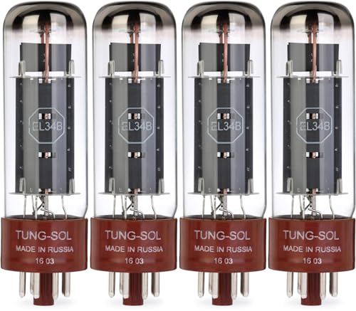 Tung-Sol EL-34B Power Tubes - Platinum Matched Quartet