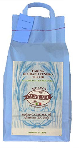 Farina di Grano Tenero tipo 00 5kg, Farina BIO di alta qualità, Altamura (Puglia)
