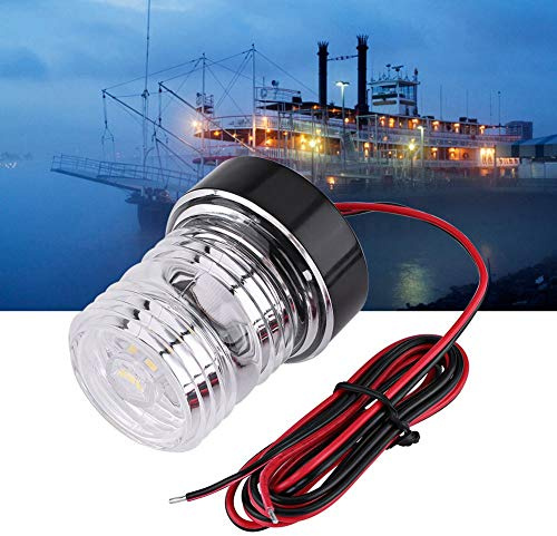 Marine Boot Allround 360 ° Navigationslicht, LED Weiß Yacht Ankerlicht, 12V Anker Licht geführt Navigationslicht Navigation Light Spritzwassergeschütztes Weiße Led