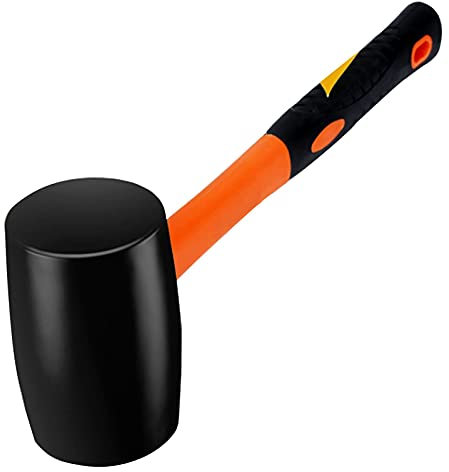 Rubber Hammer - Rubber Mallet Hammer, Wear-Resistant Professional Floor Ceramic Tile Installation Hammer, Hand Tools, for Tile Installation, Floor Installation, Home Decoration(YZL-0300)