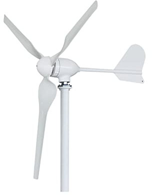 XINRISHENG Wind Turbine Generator, Low Wind Speed Start 2000W Horizontal 12V 24V 48V Windmill With MPPT Charger Controller,12V,1500W