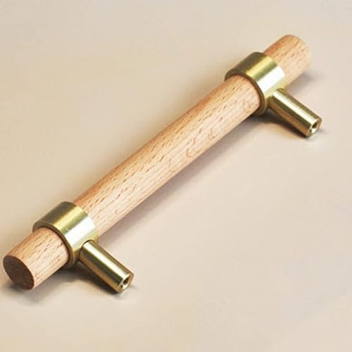 Messing Möbelgriffe Schubladenknopf,Holzgriffe Bügelgriffe Schrankgriffe für Holzknöpfe Schränke Schubladen Kommode Küchengriff 1 Stücke (Hole Pitch,96mm)