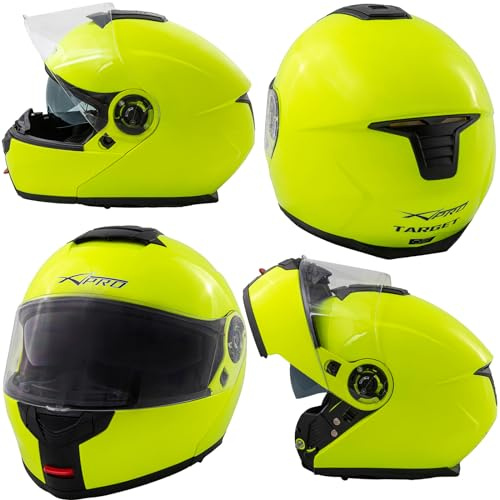Helm Klapphelm Innensonnenblende Modular Motorradhelm Fluo XS