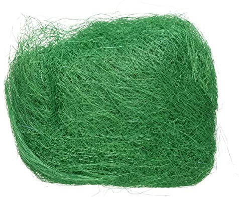 Sisal Dekogras ca. 14x18cm Ostergras Deko Sisalgras Sisalfaser Bastelbedarf Ostern zum Basteln grün
