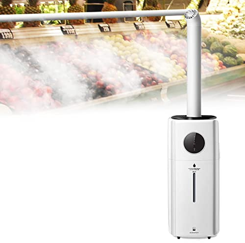 BEESOM Humidificador Industrial Ultrasónico,110W Humidificador Ultrasónico Niebla Fría Humidificadores Automáticos,con Temporizador de 1-12 Horas, para un área 60-200 m²,Standard