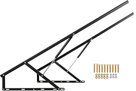 Dyna-Living 3FT Storage Bed Lift Mechanism Heavy Duty Gas Spring Kit for Box Bed Sofa, 60kg/132 lbs Loading Capacity, Black