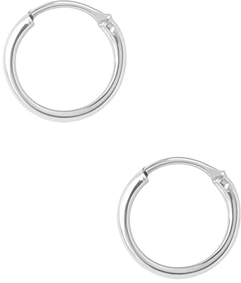 Aros plata mujer de 20mm - Pendientes mujer plata de ley 925 que se envían en una cajita ideal para regalo - Aretes finos de 1,5mm de ancho (20mm)