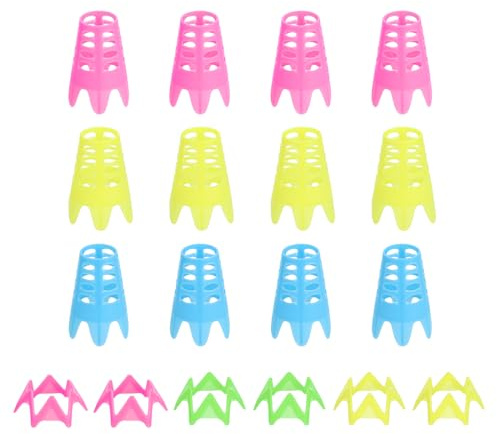 PATIKIL Golf Simulator Tees, 18Pcs Plastic Golf Tees Mat Practice Training for Outdoor Indoor Winter Turf Driving Range, 12 Tall & 6 Small, Multicolored