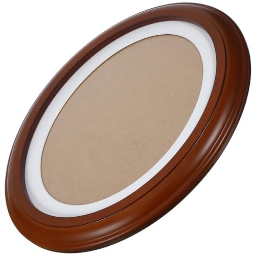 Garneck Klassischer Fotorahmen Aus Holz In Ovaler Form Bilderrahmen Zum Aufhängen An Der Wand Dekoration Für Zuhause Wohnzimmer Schlafzimmer Dekoration 25 4 Cm