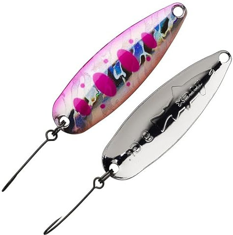 Illex Cuiller Ondulante Cuillère native – 5,8 cm – 14 g – Rose Yamame – Coulant – 16630