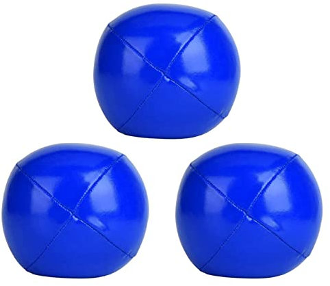 SPYMINNPOO 3-teiliges Thud-Jonglierb?lle, Weiche PU-Jonglierb?lle, Clown-Jonglierball-Set, Einfache Jonglierb?lle f¨¹r Anf?nger und Profis (Blue)