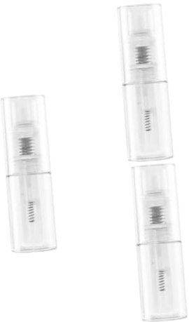 ibasenice 3stücke Reise-spenderflasche Für Babypuder Transparente Mit Verschließbarem Sprühkopf Für Unterwegs Leicht Und Praktisch Kein Auslaufen Aufbewahrung Für Puder Und Kosmetik