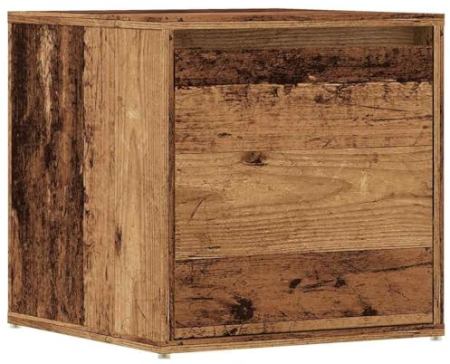 vidaXL Tiroir boîte Vieux Bois 40,5x40x40 cm Bois d'ingénierie, boîte à Outils, Rangement d'outils, Organisateur, Coffre à Outils, Coffre de Rangement