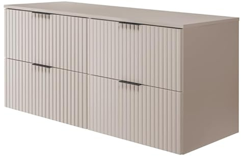 RODAN Waschbeckenunterschrank | Unterschrank Waschbecken mit zwei leise schließenden Schubladen, 46x120x57 cm