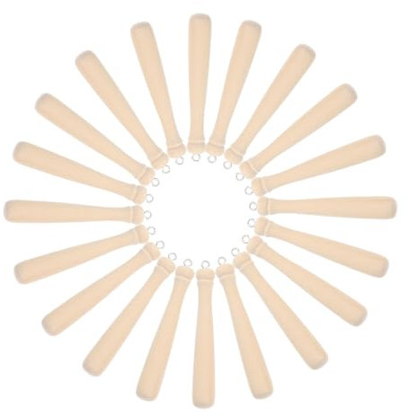 Housoutil 20stücke Mini-baseballschläger-anhänger Aus Holz Diy-schmuckanhänger Schlüsselanhänger Zubehör Dekorative Anhänger Für Bastelprojekte
